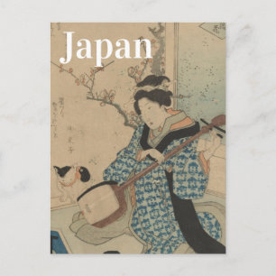 Japan vintage travel - Geisha girl Postcard