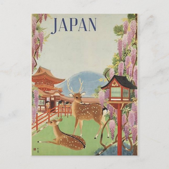 JAPAN vintage travel Postcard (Front)