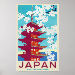 Japan Vintage Travel Poster 1930s