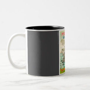 Japan Vintage Travel Two-Tone Coffee Mug