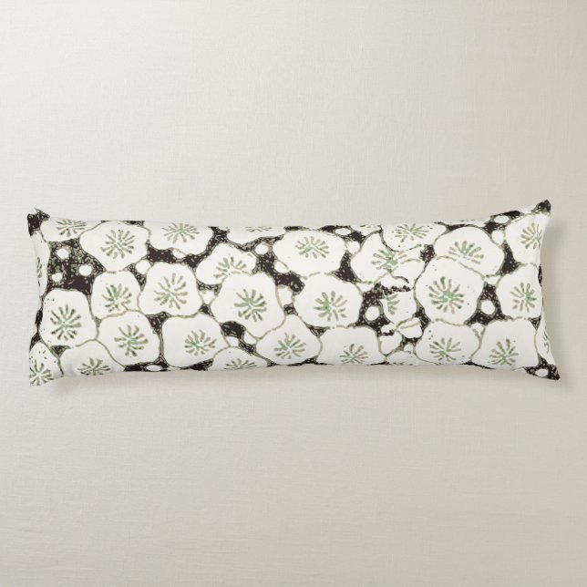 Japan White Flower floral garden Body Cushion (Back)