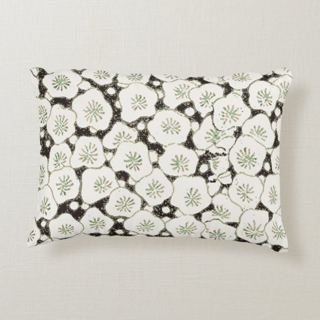 Japan White Flower floral garden Decorative Cushion (Back)