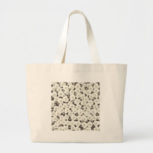 Japan White Flower floral garden Large Tote Bag