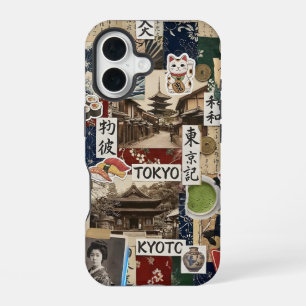 Japancore Collage Japanese Aesthetic Art iPhone 16 Case