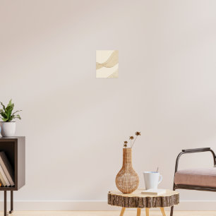 Japandi Abstract Line Art Minimalist Neutral Wall Poster
