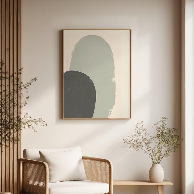 Japandi Abstract Plant Art Print (Creator Uploaded)