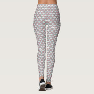Japandi floral pattern _ Spring Leggings