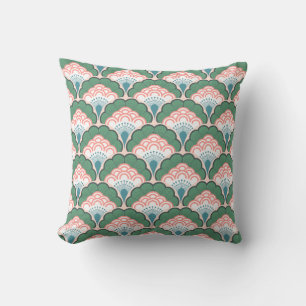 Japandi floral pattern _ Tropical Cushion