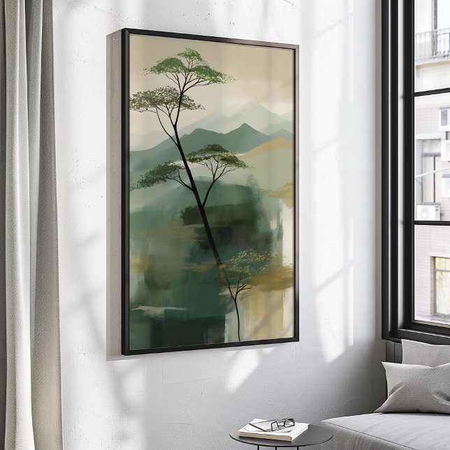 Japandi Mystic Peaks Wall Art Print  (Creator Uploaded)