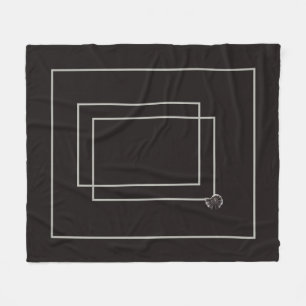 Japandi sea life coastal beige neutral monochrome fleece blanket