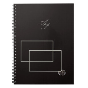 Japandi sea life coastal beige neutral monochrome notebook