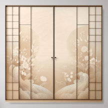 Japandi Shoji Door Back to School Accent