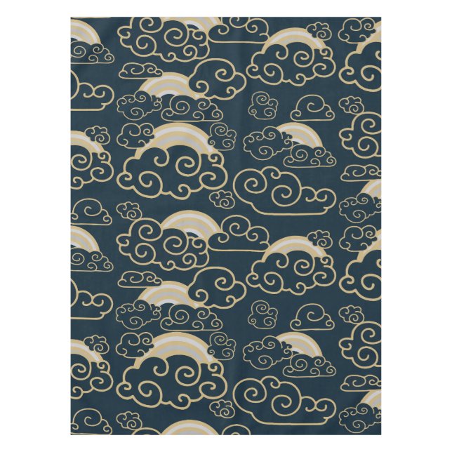 Japandi Style Home Decor Tablecloth (Front)