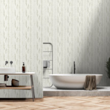 Japandi style sage herbal elements wallpaper