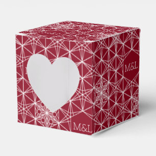 Japandi style Snowflake Wedding Favour Box