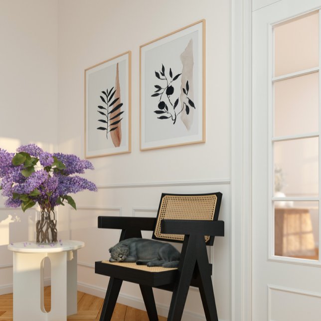 Japandi watercolor abstract print  (Creator Uploaded)