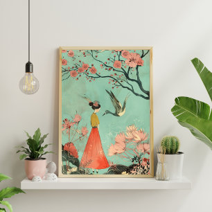 Japanese Abstract Geometric Poster (Matte) 12x18