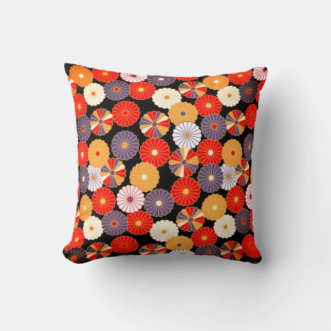 Japanese Abstract Pattern  Cushion (Front)