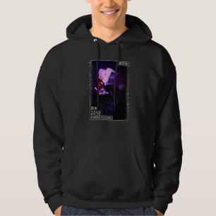 Japanese Aesthetic Cyberpunk Cyborg  Japanese 90s  Hoodie