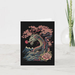 Japanese Aesthetic Dragon Japanese Art Japan Tatto Card