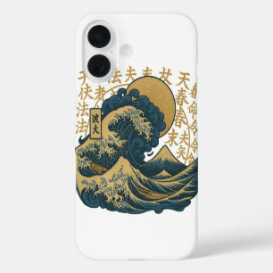 Japanese aesthetic ocean waves iphone cover