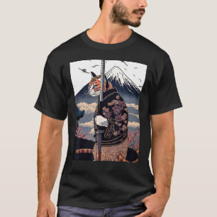 Japanese Aesthetic Sakura Cherry Blossoms samurai  T-Shirt