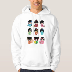 Japanese Animation Kawaii Anime Geisha Girls Manga Hoodie