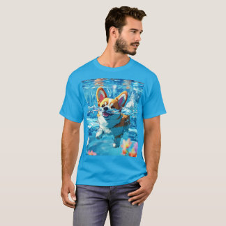 Japanese animation, panoramic, colourful, a dog T-Shirt