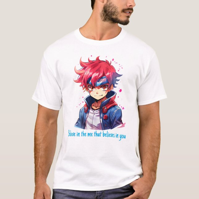 Japanese Anime Believe In The Me T-Shirt (Front)