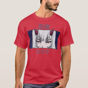 Japanese Anime Evil Girl Waifu Japan Kawaii Otaku  T-Shirt