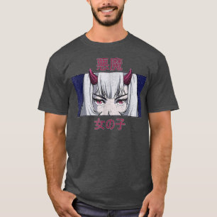 Japanese Anime Evil Girl Waifu Japan Kawaii Otaku T-Shirt