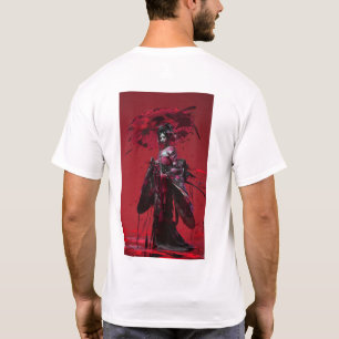 Japanese Anime Girl in Traditional Kimono T-Shirt