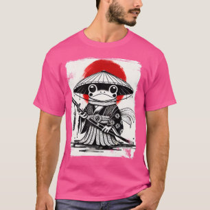Japanese Anime Samurai Frog Ukiyo-E Art T-Shirt