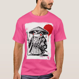 Japanese Anime Samurai Frog Ukiyo-E Art T-Shirt