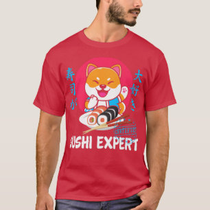 Japanese Anime Shiba Inu Sushi Kawaii Otaku Dog Ja T-Shirt