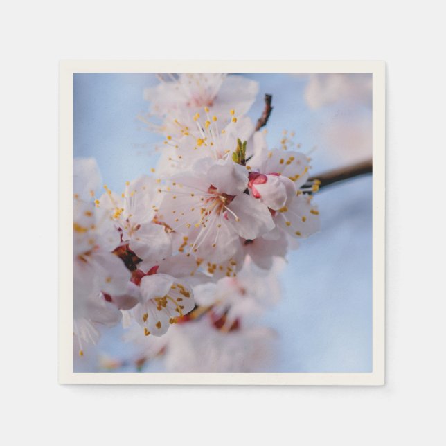 Japanese Apricot Blossom Napkin (Front)