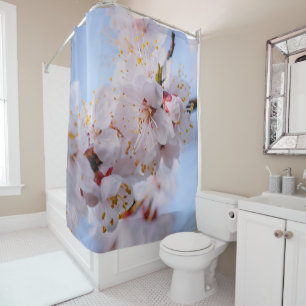 Japanese Apricot Blossom Shower Curtain