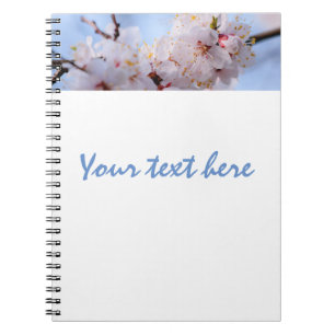 Japanese Apricot Blossom Spiral Notebook