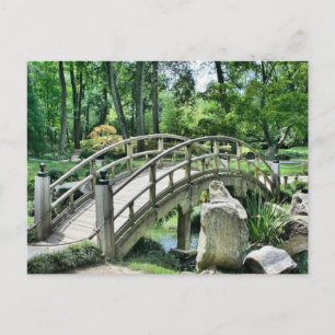Japanese arch bridge postcard