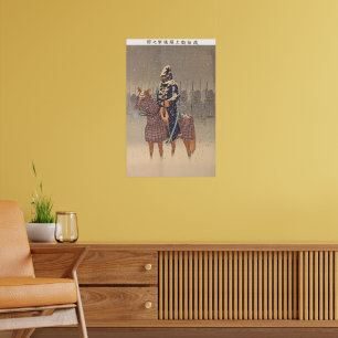 Japanese Army has Landed Kobayashi Kiyochika Meiji Poster