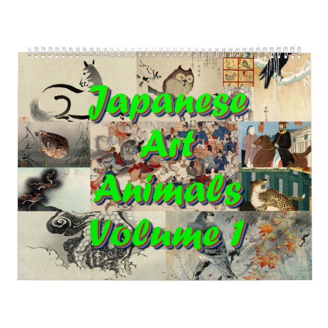 Japanese Art - Animals Volume 1 Calendar (Cover)