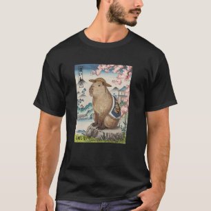 Japanese Art Capybara Kyosai Vintage Japan Artwork T-Shirt