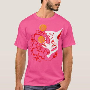 Japanese Art Cat Ninja Shinobi Samurai Fighter War T-Shirt