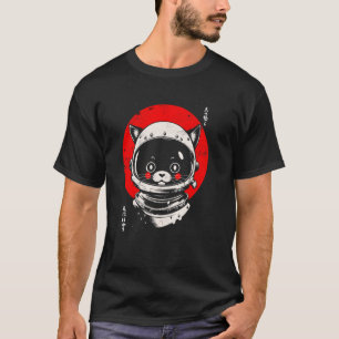 Japanese Art Cats Kawaii Japan Cat Astronaut Cat S T-Shirt