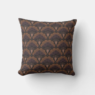 Japanese art deco style - Chocolate Cushion