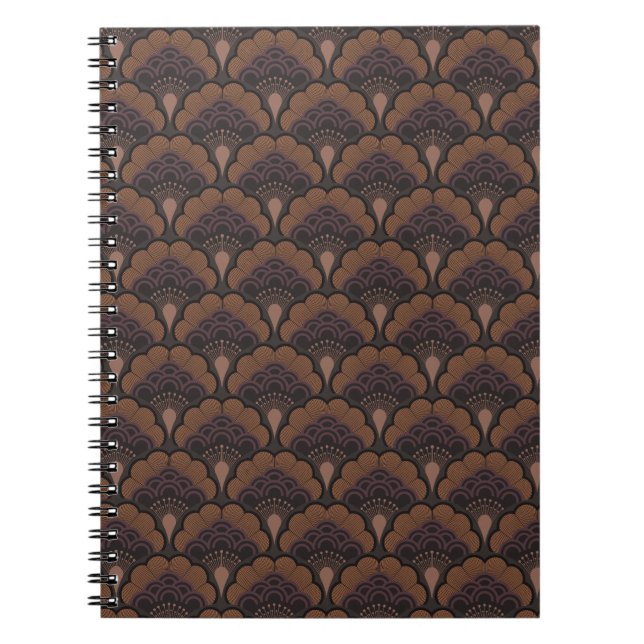 Japanese art deco style - Chocolate Notebook (Front)