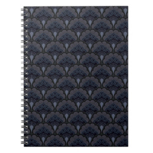 Japanese art deco style_Smoky Mist Notebook