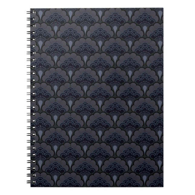 Japanese art deco style_Smoky Mist Notebook (Front)