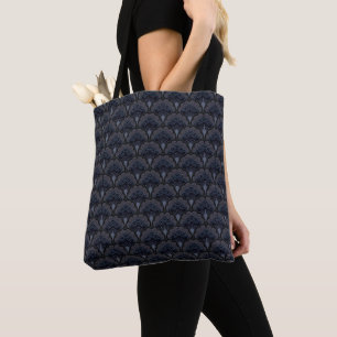 Japanese art deco style_Smoky Mist Tote Bag