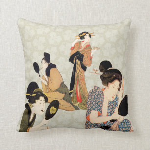 Japanese Art Design Throw Pillows